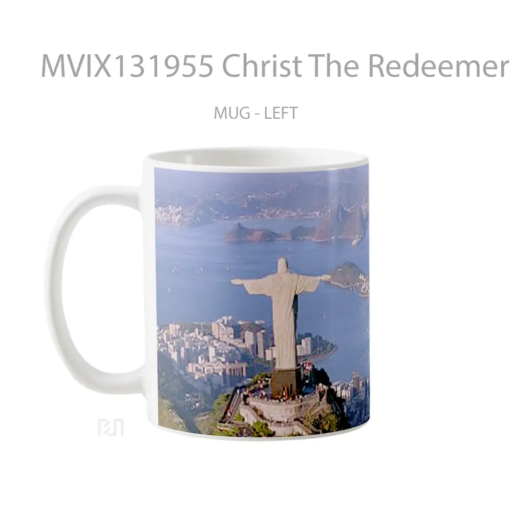 Mug Christ The Redeemer Statue In Rio De Janeiro Brazil Gelas Keramik Unik - All-side / Desain