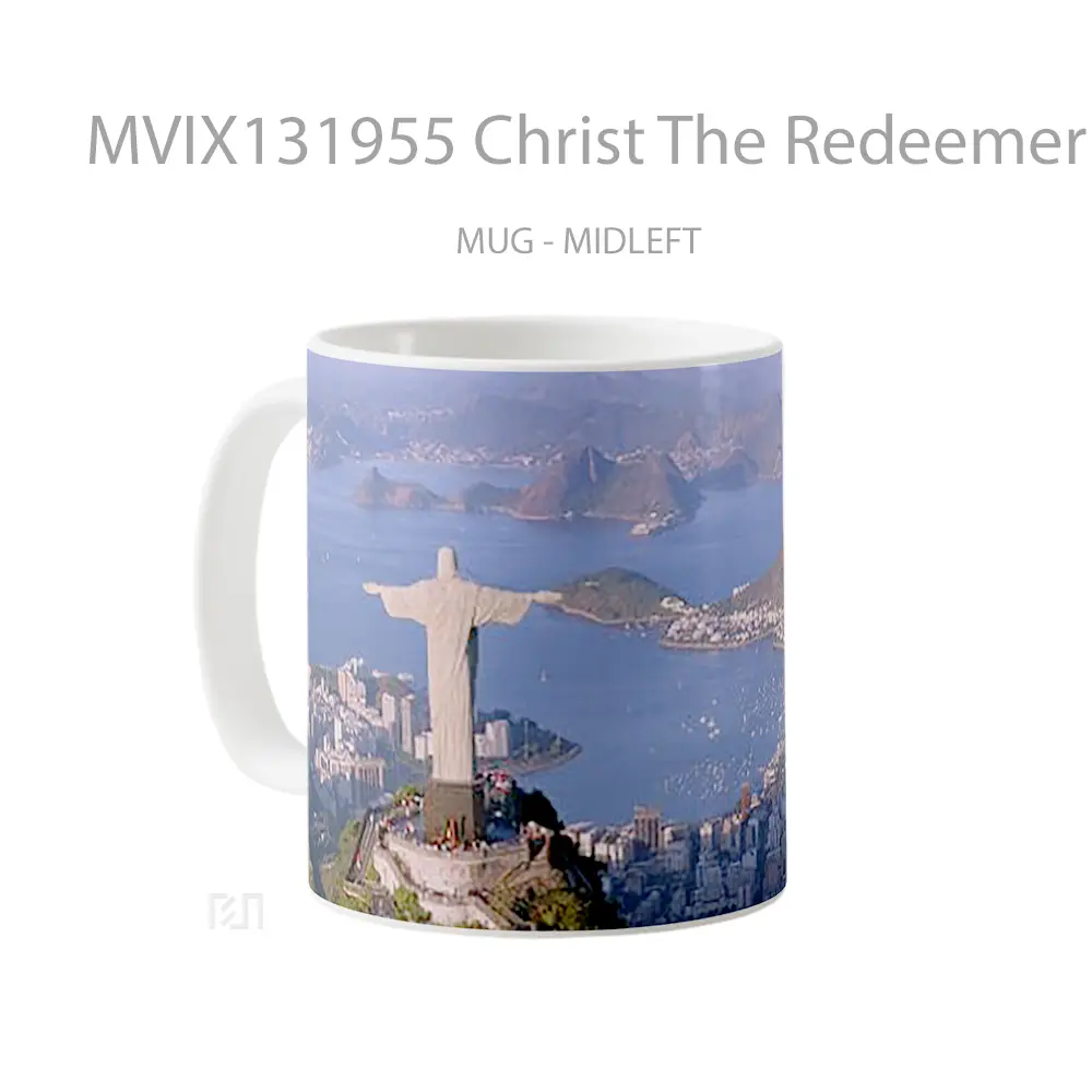 Mug Christ The Redeemer Statue In Rio De Janeiro Brazil Gelas Keramik Unik - All-side / Desain