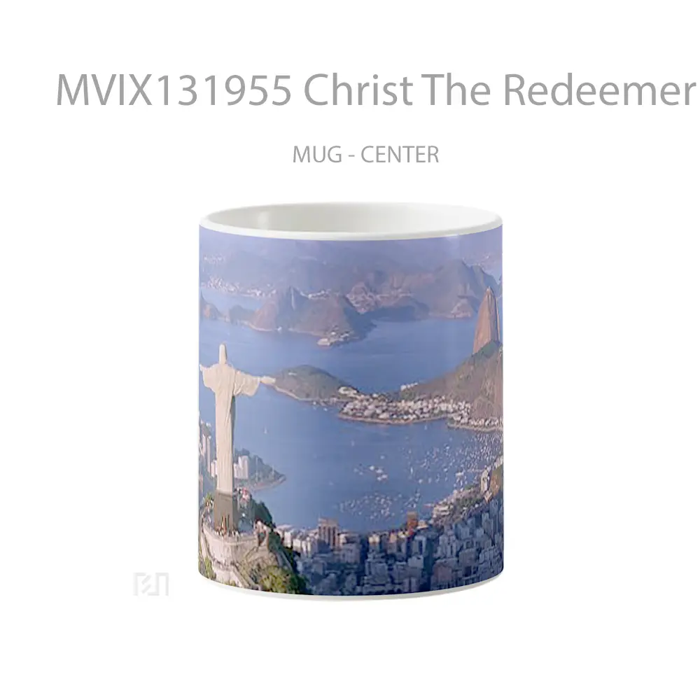 Mug Christ The Redeemer Statue In Rio De Janeiro Brazil Gelas Keramik Unik