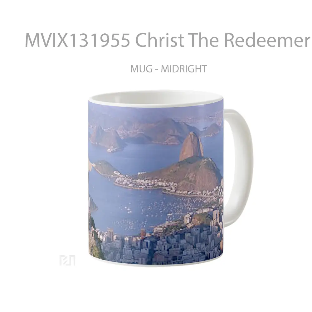 Mug Christ The Redeemer Statue In Rio De Janeiro Brazil Gelas Keramik Unik - All-side / Desain