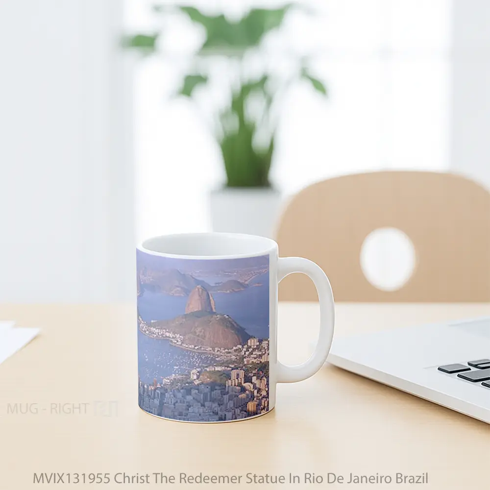 Mug Christ The Redeemer Statue In Rio De Janeiro Brazil Gelas Keramik Unik - All-side / Desain