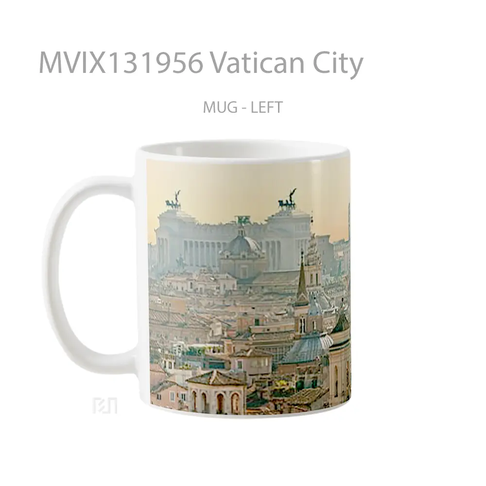 Mug Vatican City Gelas Keramik Unik - All-side / Desain