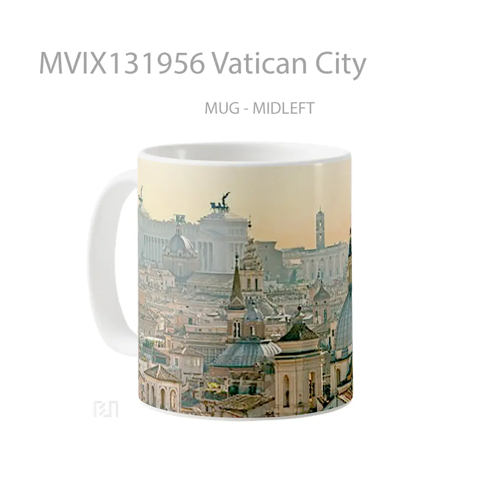 Mug Vatican City Gelas Keramik Unik - All-side / Desain