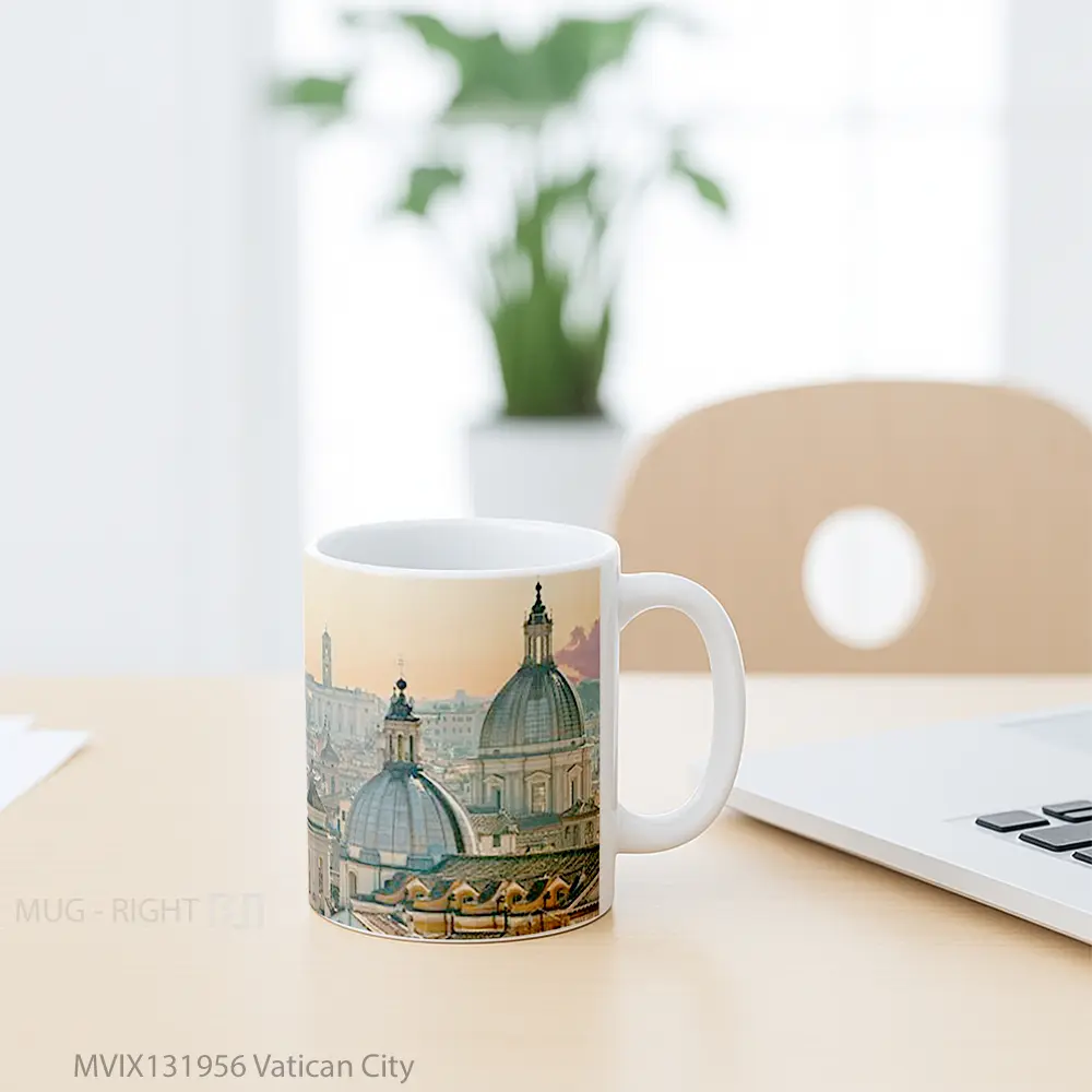 Mug Vatican City Gelas Keramik Unik - All-side / Desain