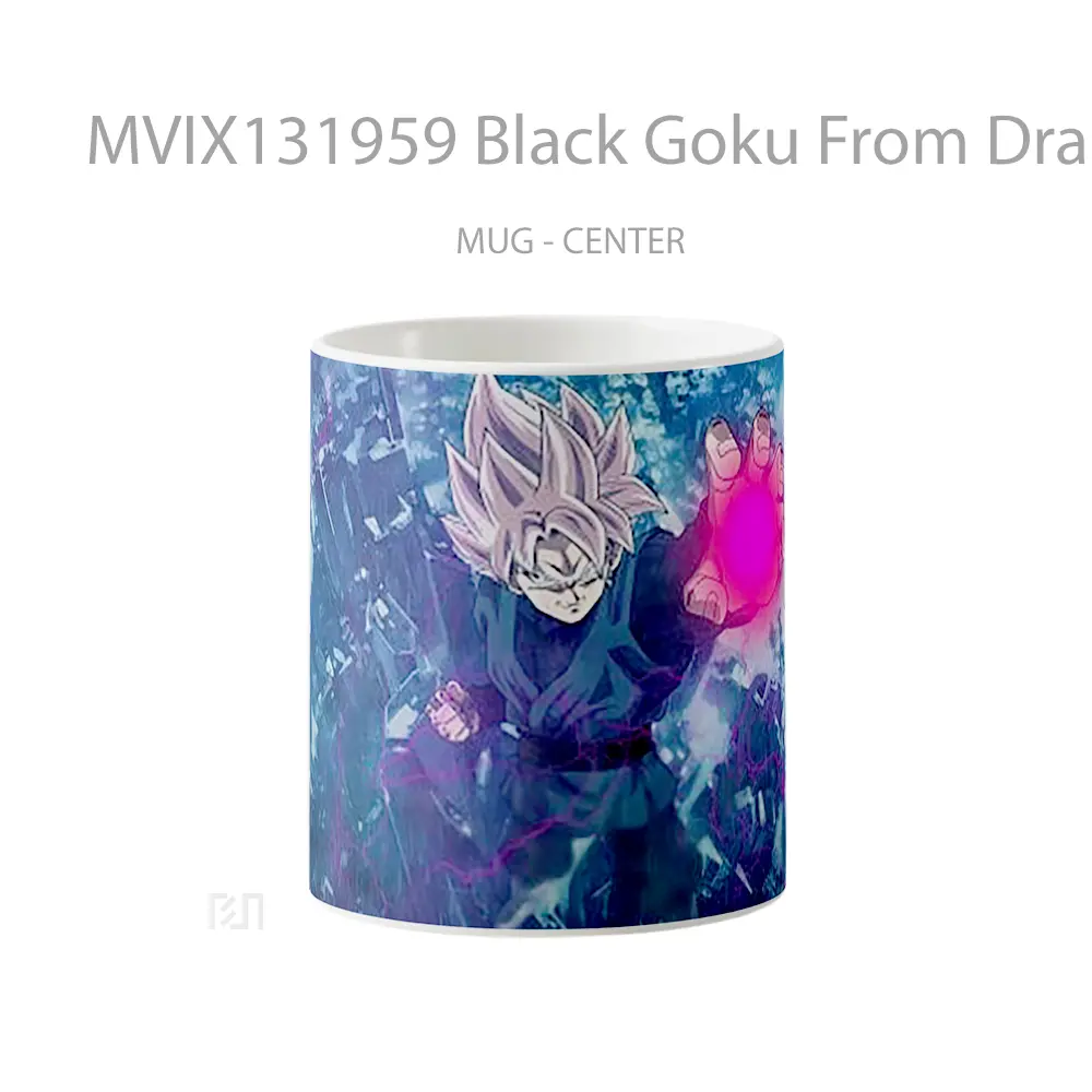 Mug Black Goku From Dragon Ball Super V1 Cangkir Anime