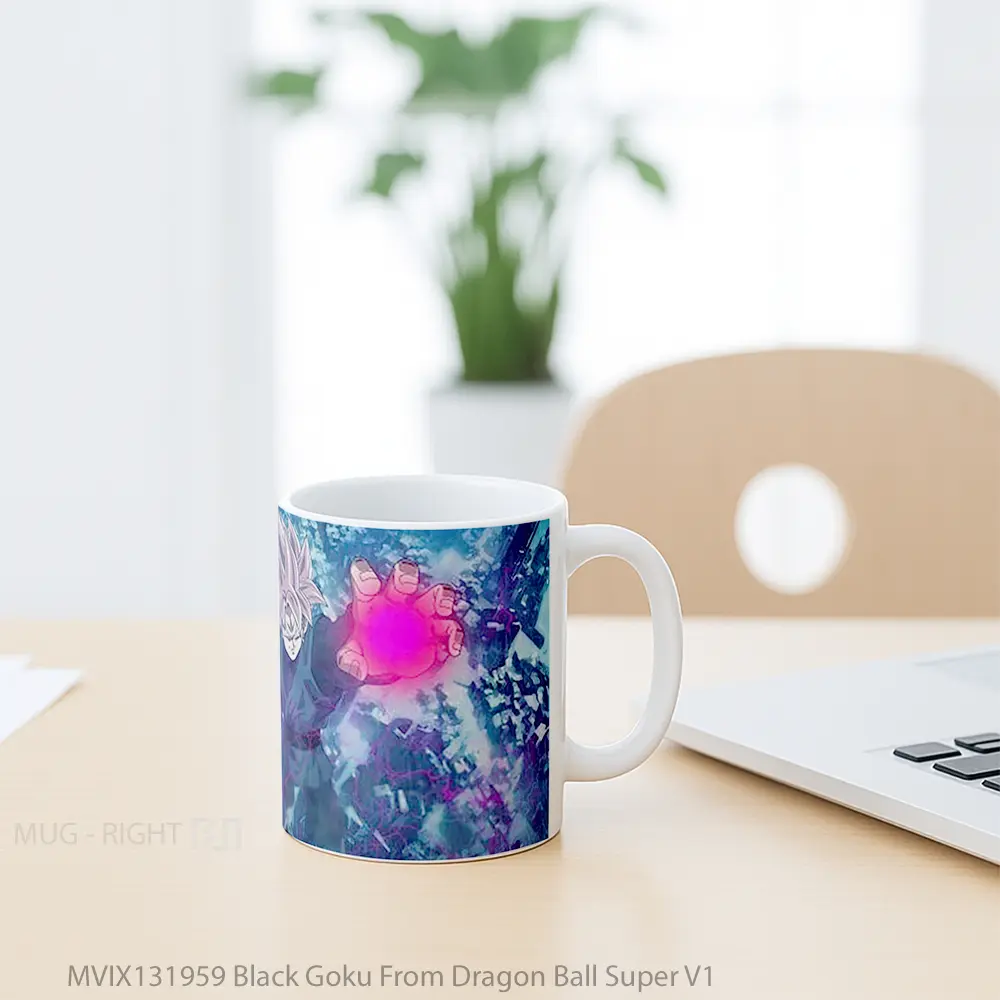 Mug Black Goku From Dragon Ball Super V1 Cangkir Anime - All-side / Desain