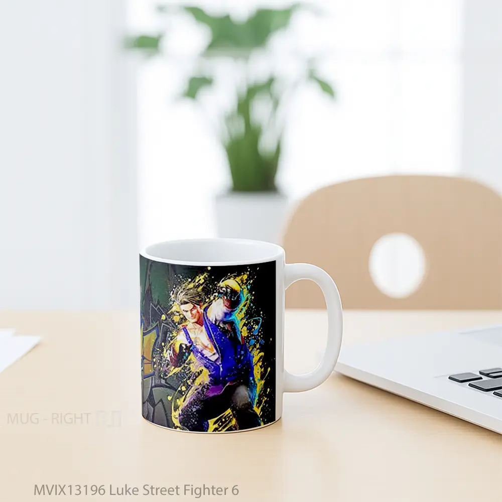 Mug Luke Street Fighter 6 Cangkir Gamer - All-side / Desain