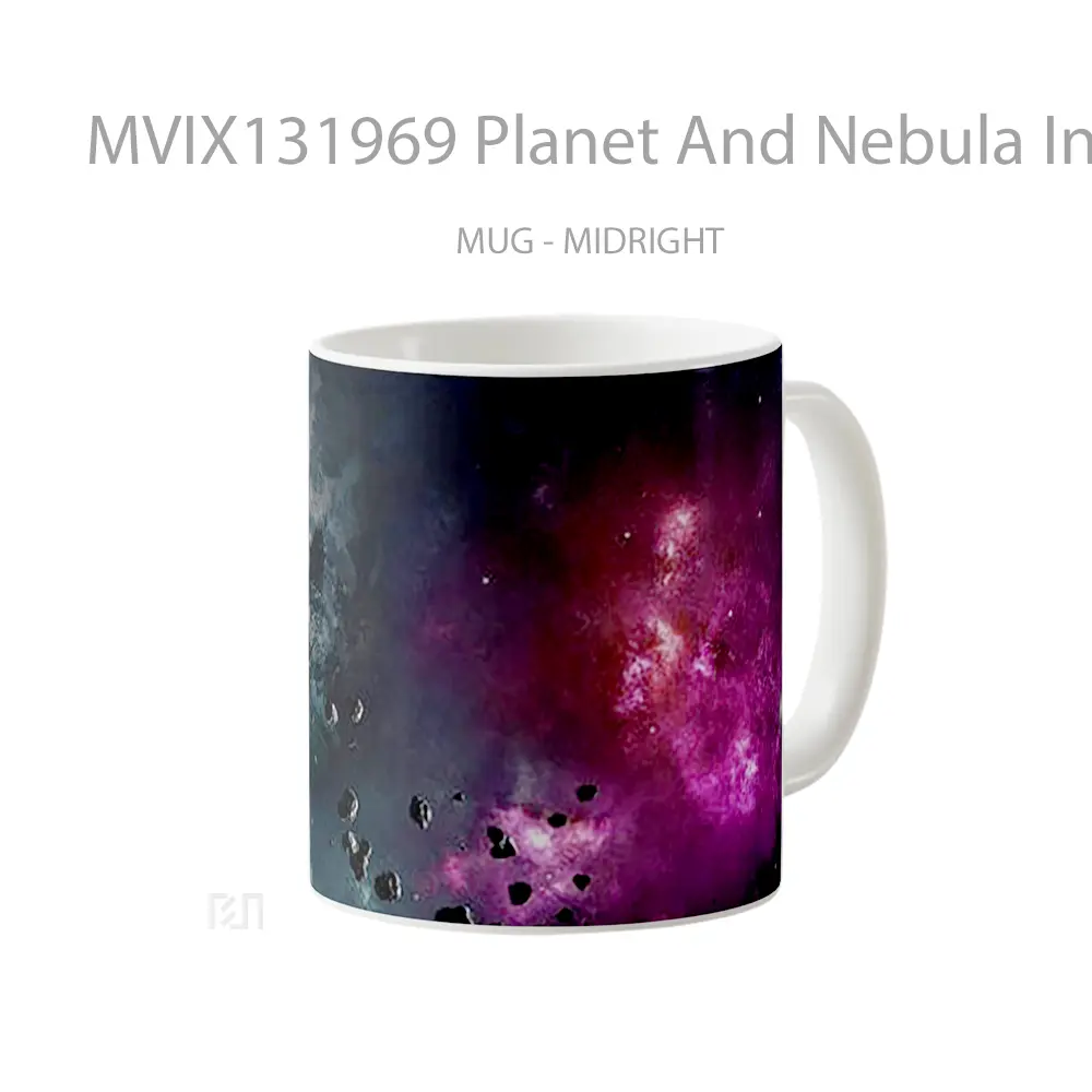 Mug Planet And Nebula In Space Gelas Astronomi - All-side / Desain