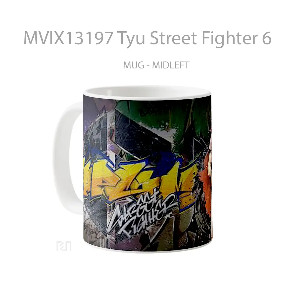 Mug Tyu Street Fighter 6 Cangkir Gamer - All-side / Desain