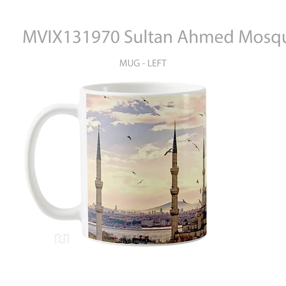 Mug Sultan Ahmed Mosque Gelas Keramik Unik - All-side / Desain