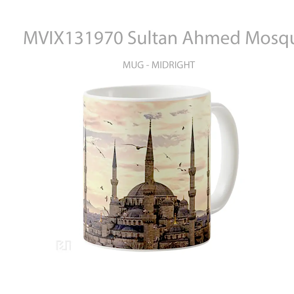 Mug Sultan Ahmed Mosque Gelas Keramik Unik - All-side / Desain