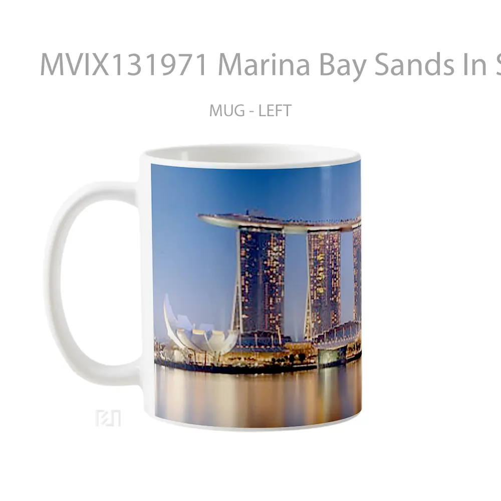 Mug Marina Bay Sands In Singapore V1 Gelas Keramik Unik - All-side / Desain