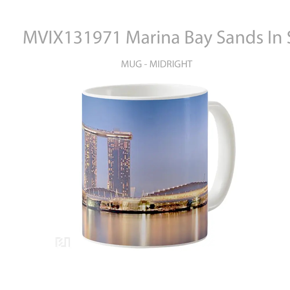 Mug Marina Bay Sands In Singapore V1 Gelas Keramik Unik - All-side / Desain