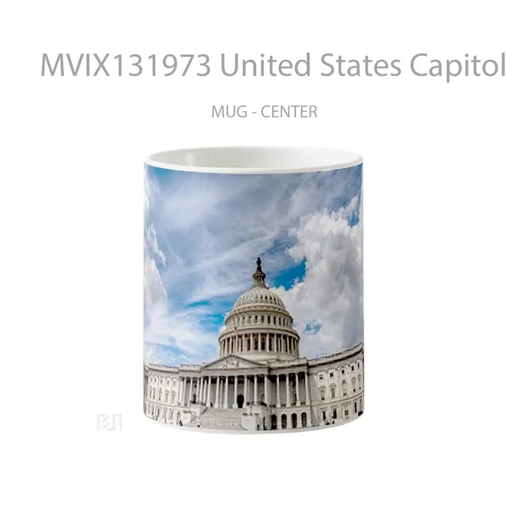 Mug United States Capitol Gelas Keramik Unik