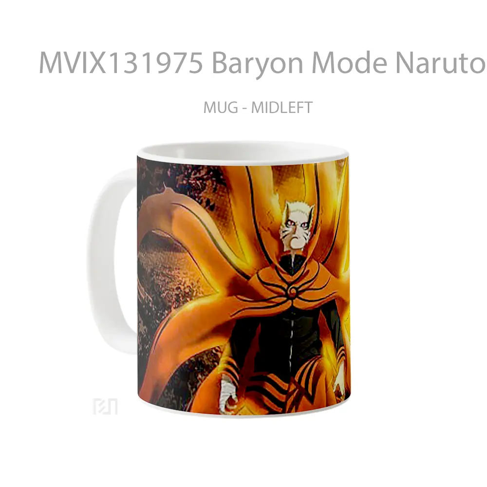Mug Baryon Mode Naruto V2 Cangkir Anime - All-side / Desain