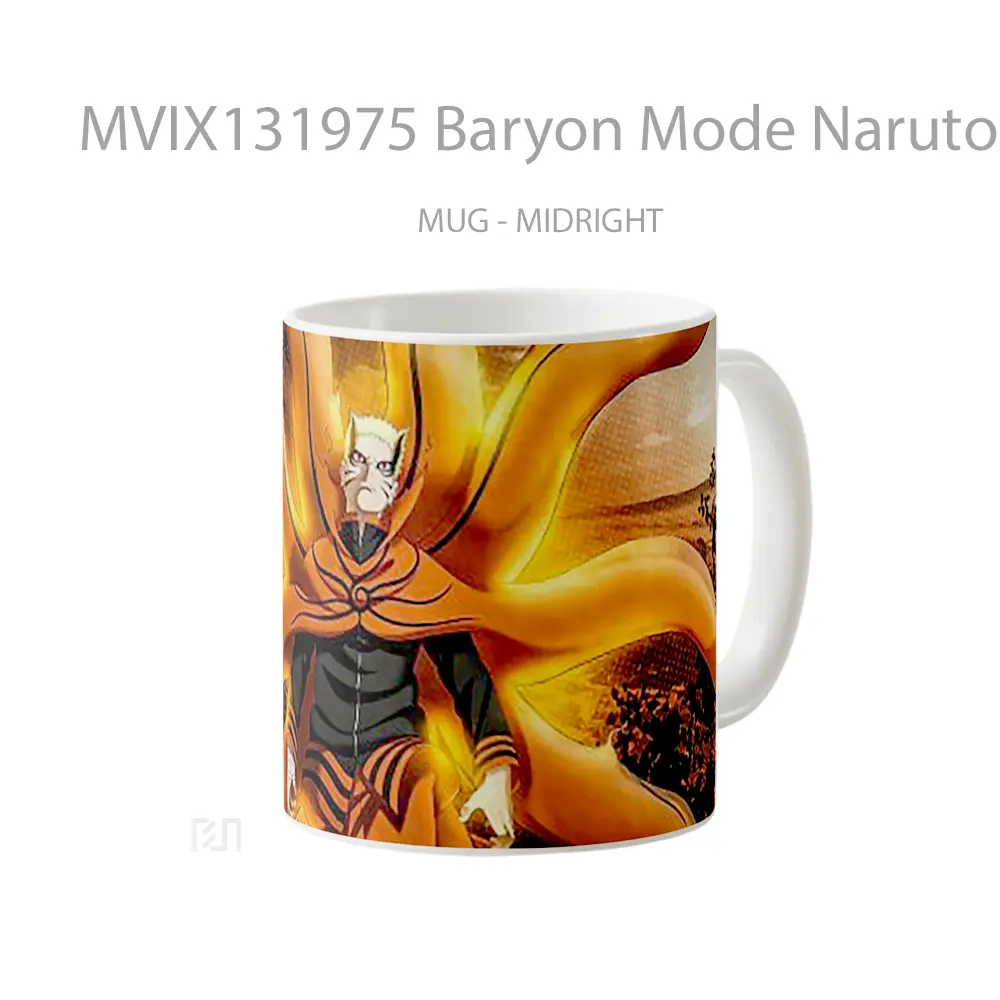 Mug Baryon Mode Naruto V2 Cangkir Anime - All-side / Desain