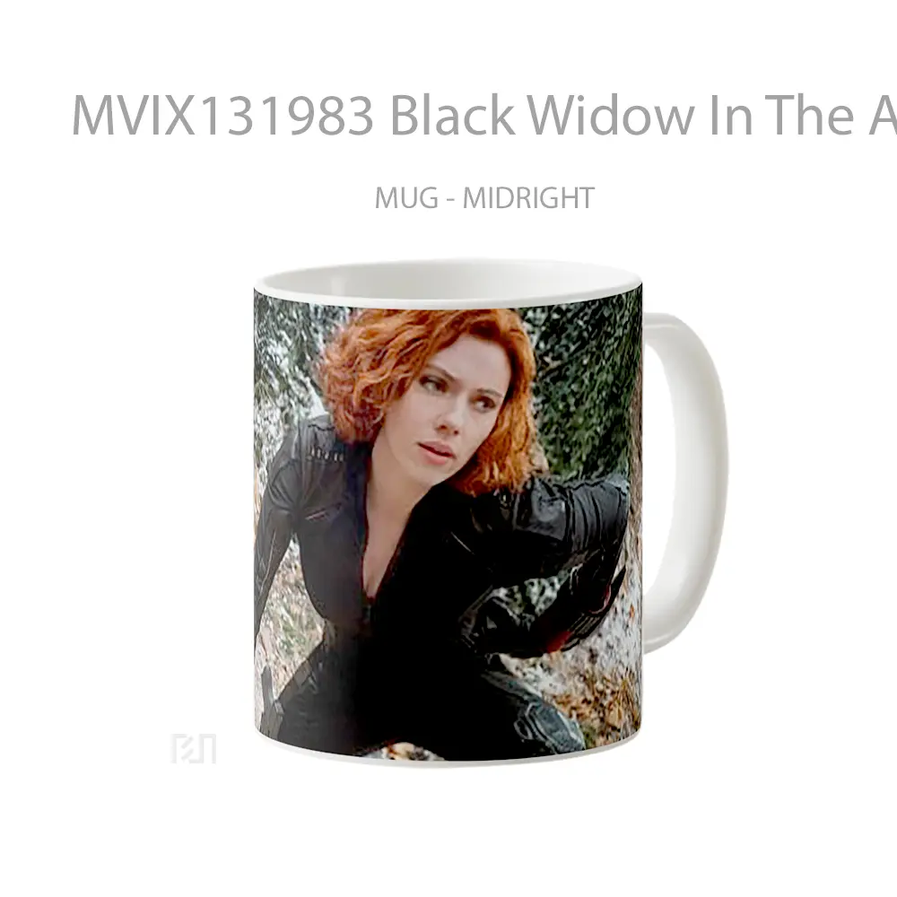Mug Black Widow In The Avengers 2 Gelas Superhero - All-side / Desain