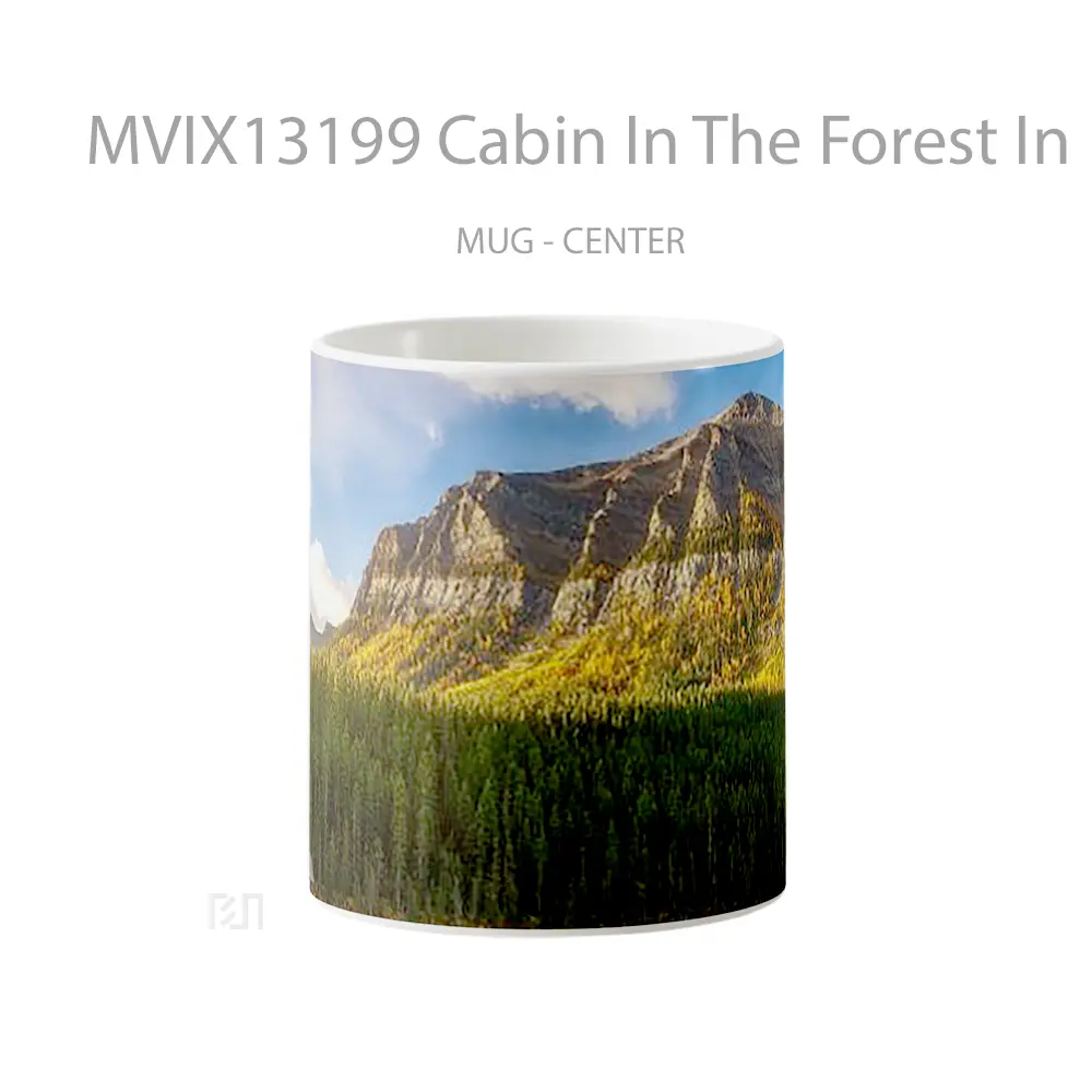 Mug Cabin In The Forest In Front Of Lake Gelas Pemandangan Alam