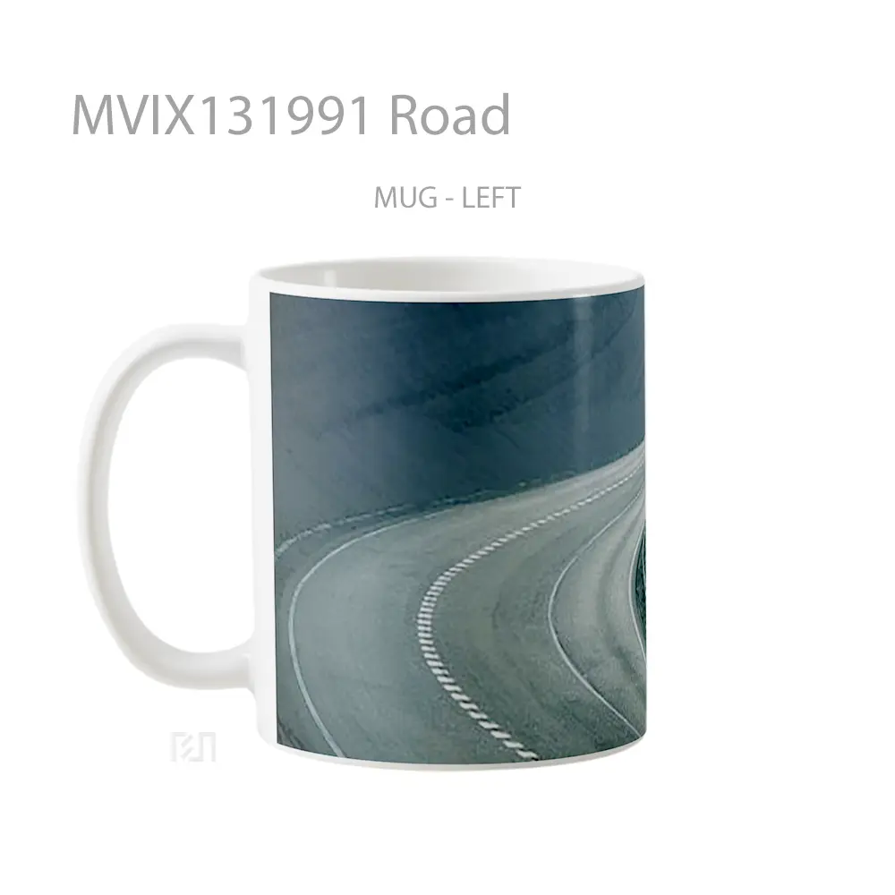 Mug Road Gelas Keramik Unik - All-side / Desain