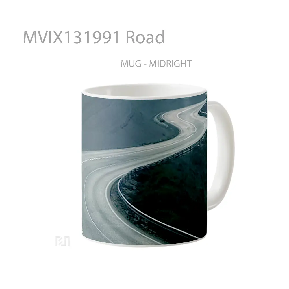 Mug Road Gelas Keramik Unik - All-side / Desain