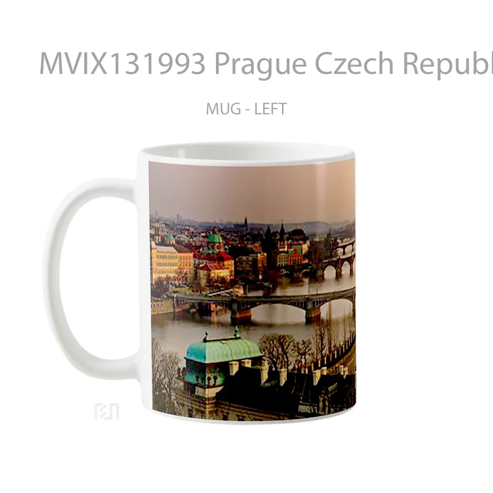 Mug Prague Czech Republic Gelas Keramik Unik - All-side / Desain