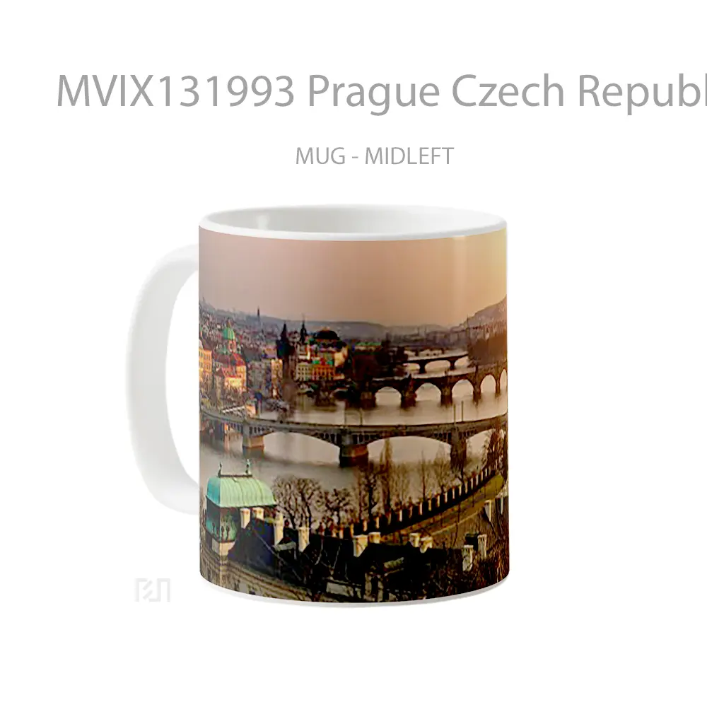 Mug Prague Czech Republic Gelas Keramik Unik - All-side / Desain