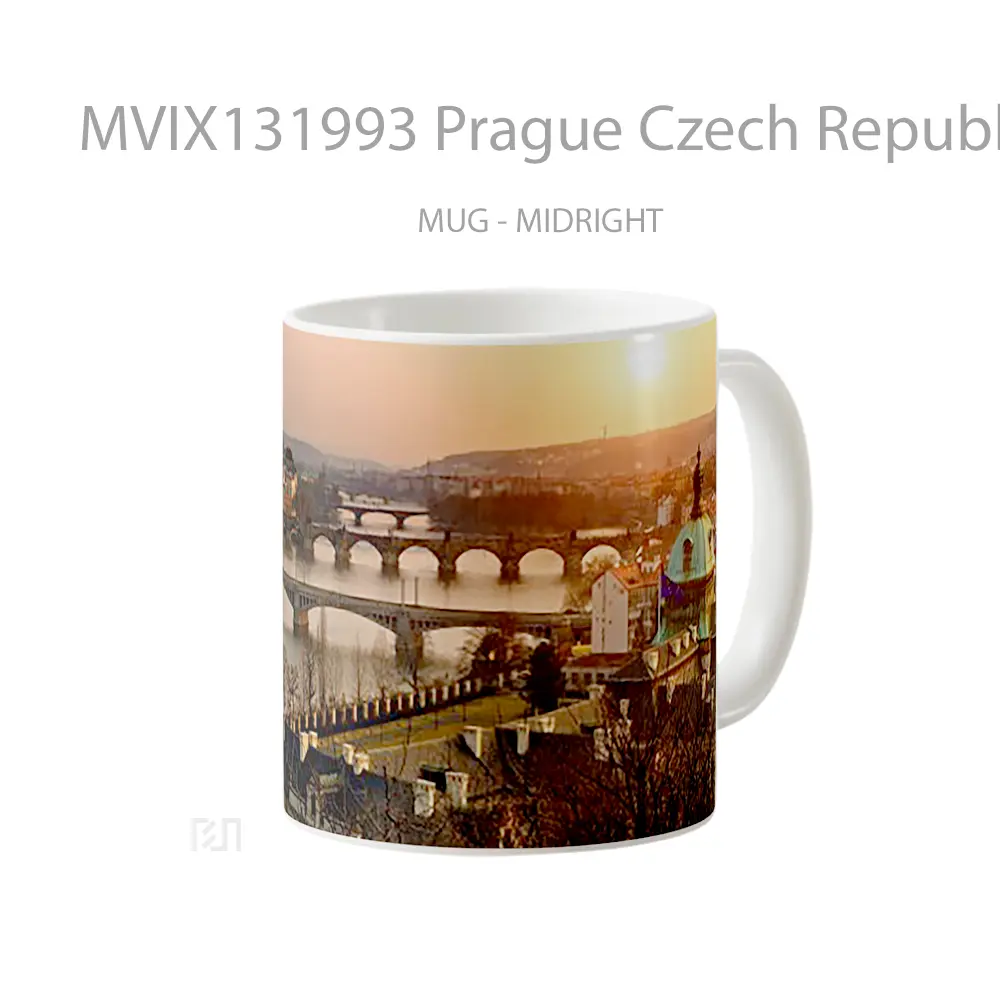 Mug Prague Czech Republic Gelas Keramik Unik - All-side / Desain