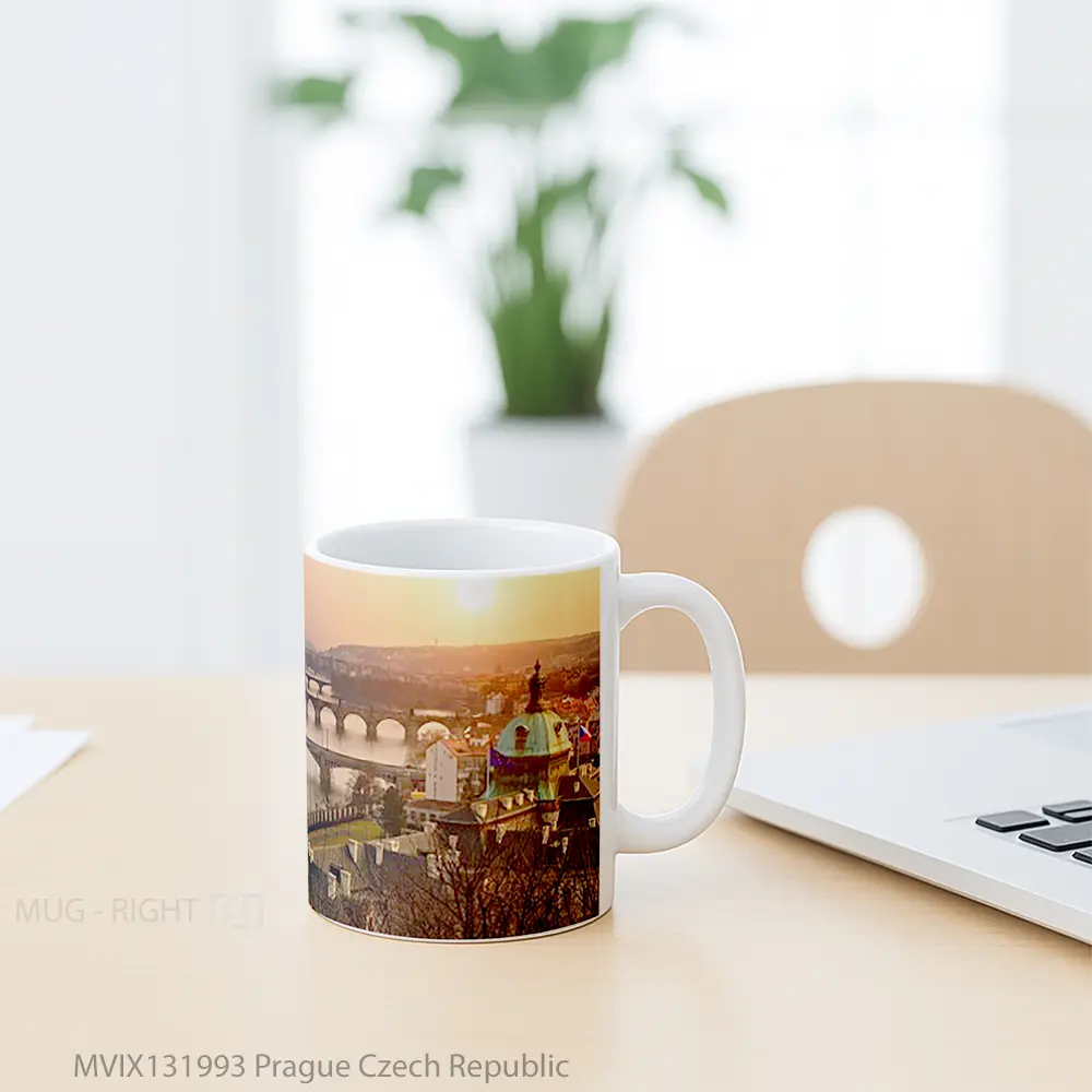 Mug Prague Czech Republic Gelas Keramik Unik - All-side / Desain