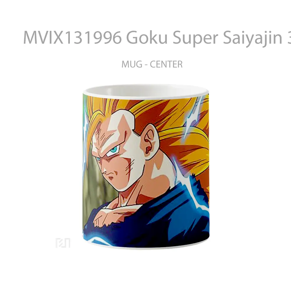 Mug Goku Super Saiyajin 3 Dragon Ball Super Cangkir Anime
