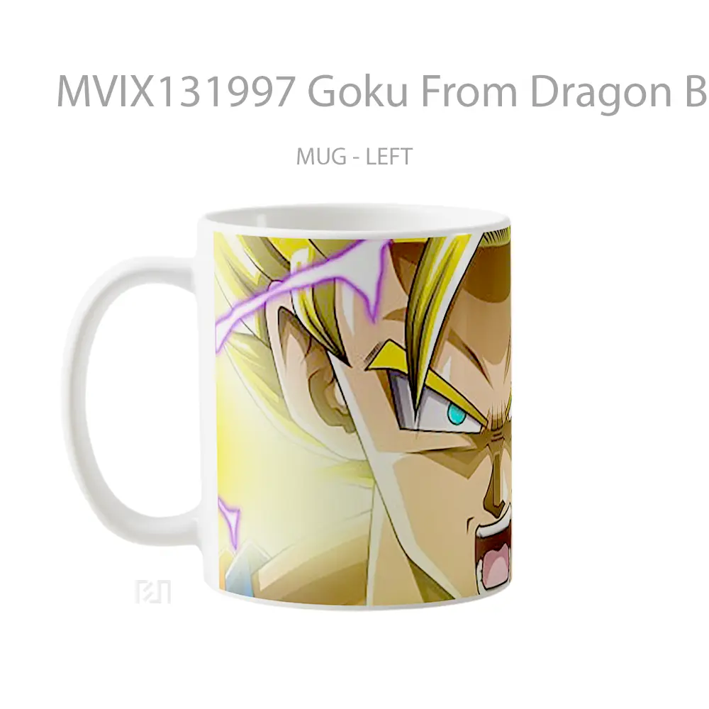Mug Goku From Dragon Ball Super V2 Cangkir Anime - All-side / Desain
