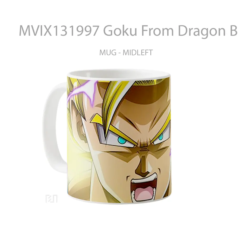 Mug Goku From Dragon Ball Super V2 Cangkir Anime - All-side / Desain