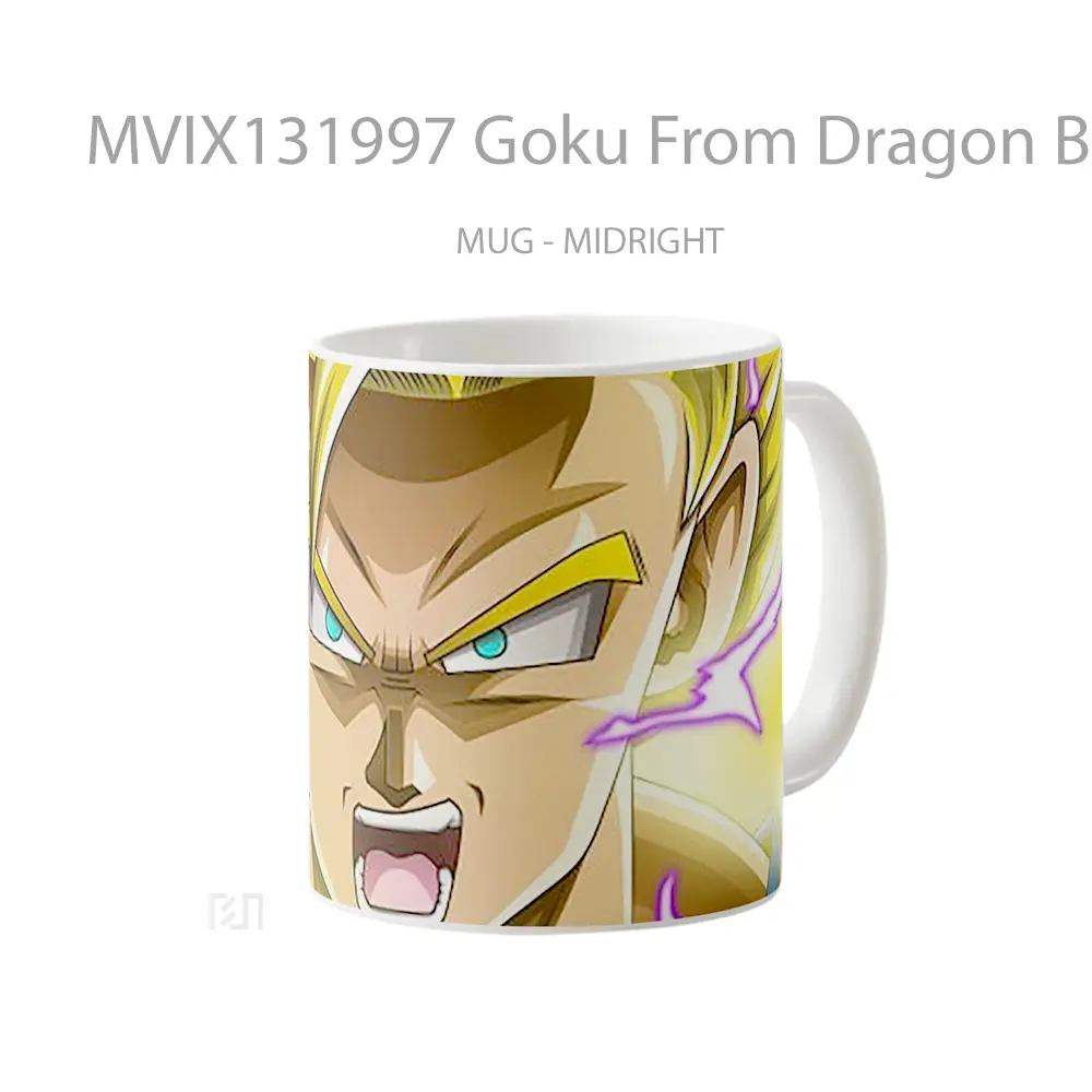 Mug Goku From Dragon Ball Super V2 Cangkir Anime - All-side / Desain