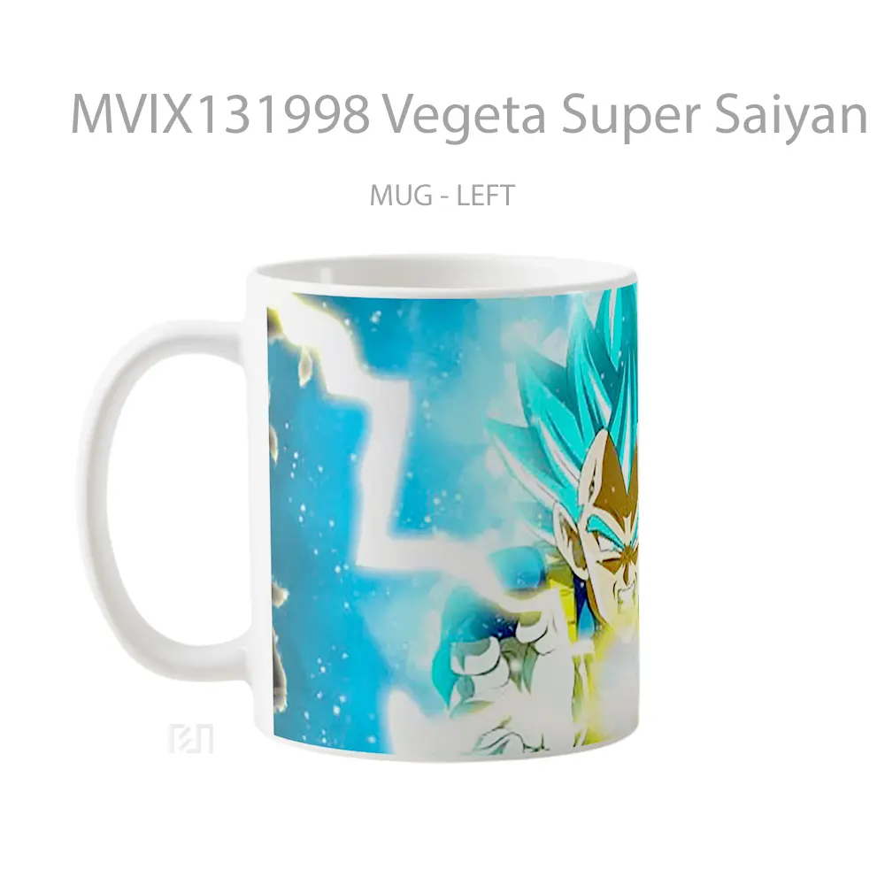 Mug Vegeta Super Saiyan Blue From Dragon Ball Super V1 Cangkir Anime - All-side / Desain