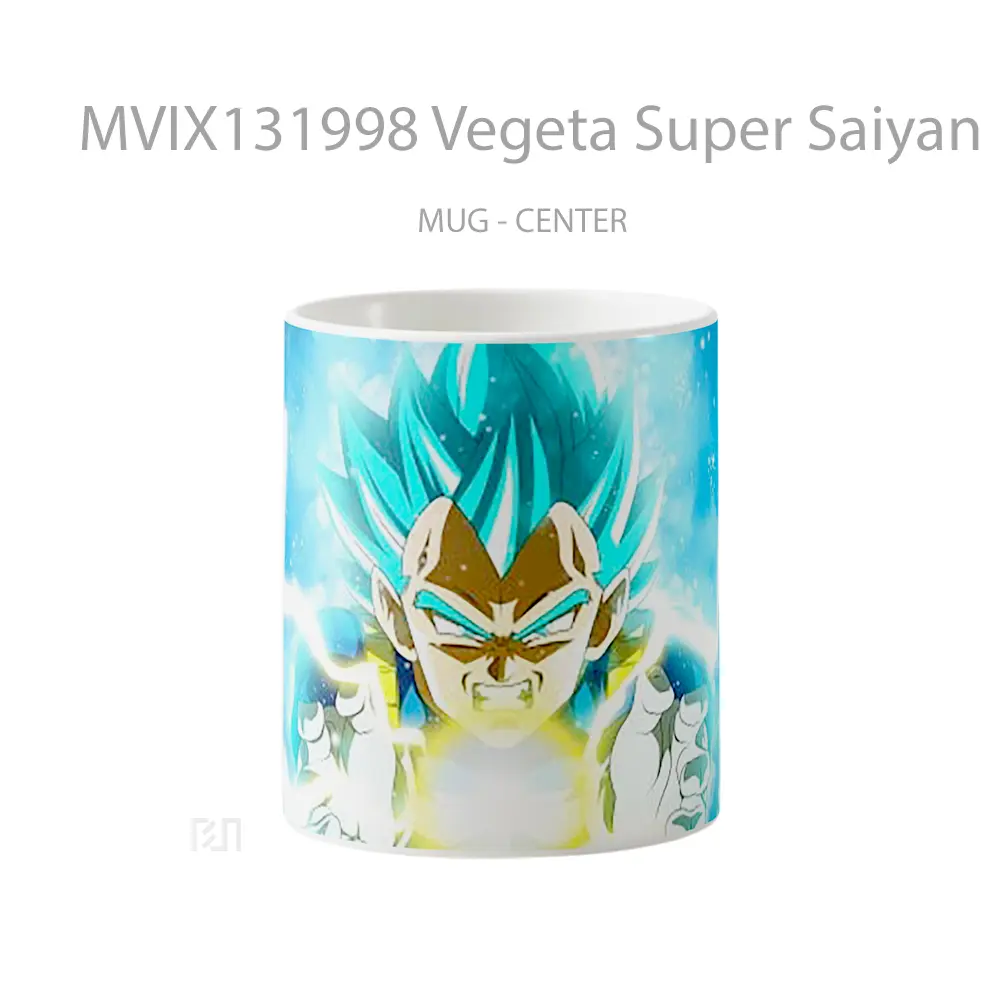 Mug Vegeta Super Saiyan Blue From Dragon Ball Super V1 Cangkir Anime