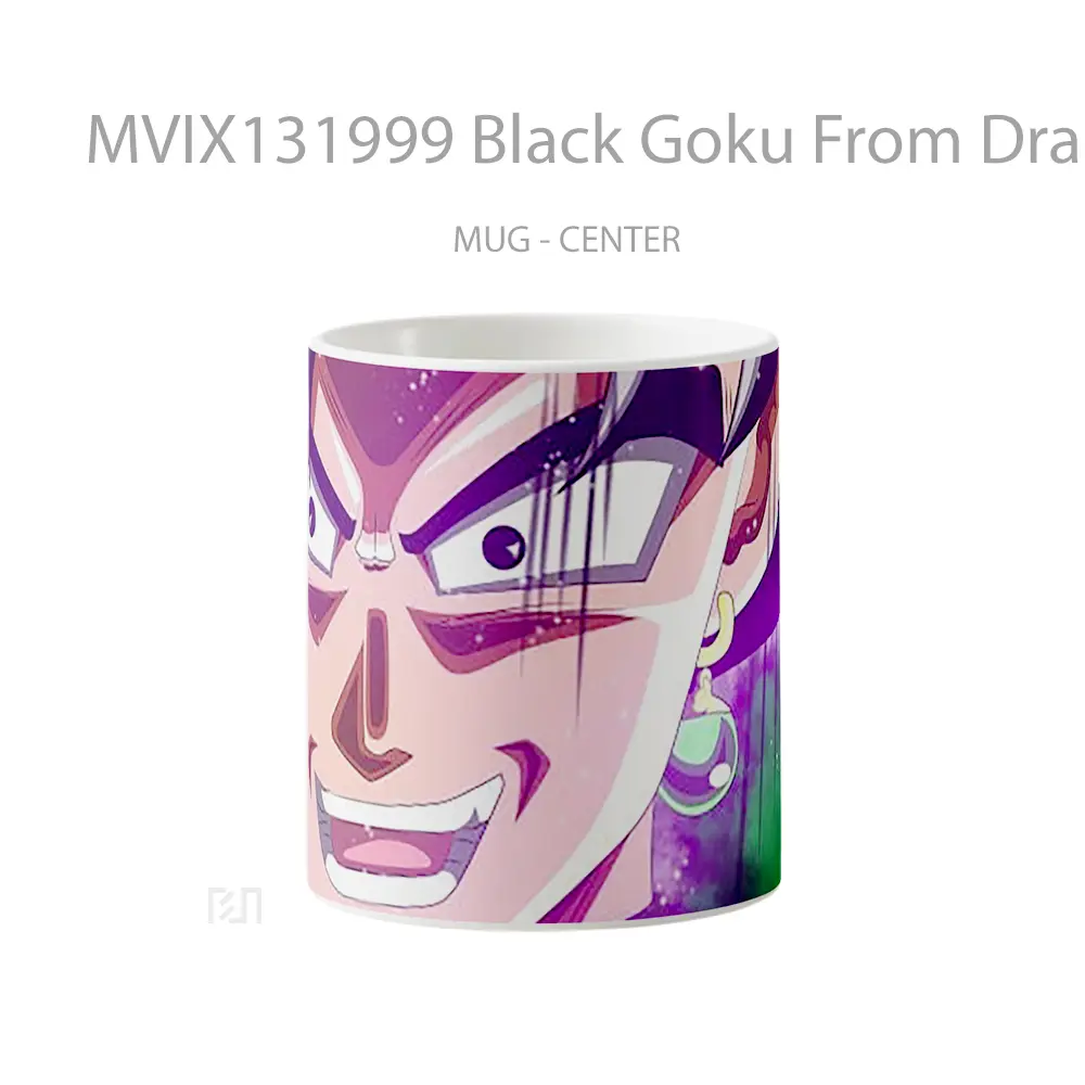 Mug Black Goku From Dragon Ball Super V2 Cangkir Anime