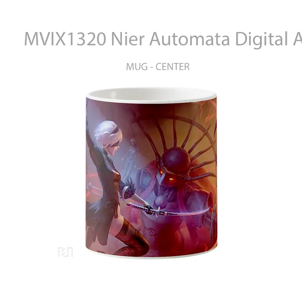 Mug Nier Automata Digital Art Cangkir Gamer