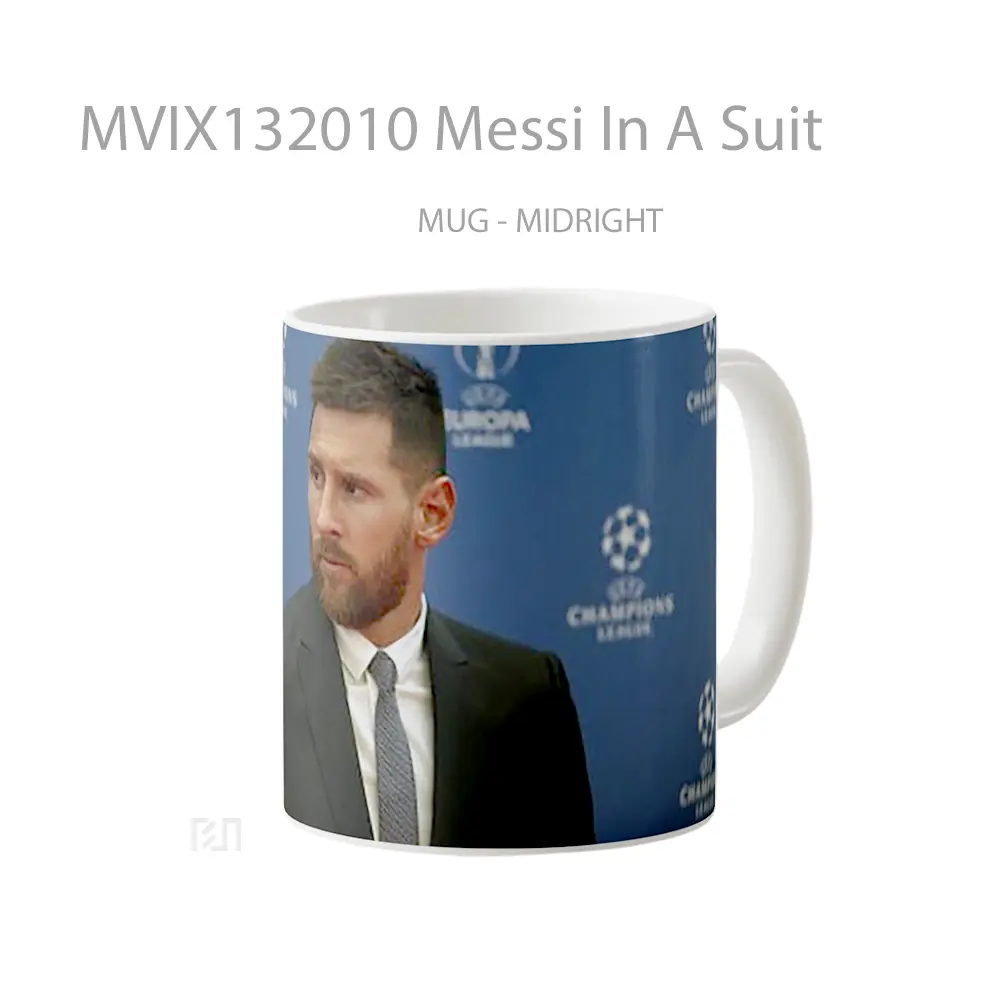Mug Messi In A Suit Gelas Keramik Unik - All-side / Desain