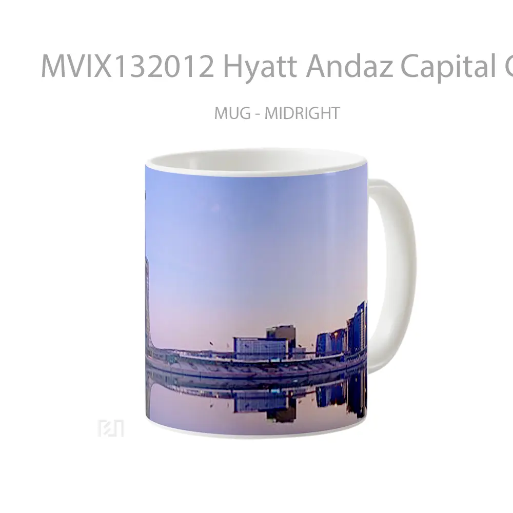 Mug Hyatt Andaz Capital Gate Gelas Keramik Unik - All-side / Desain