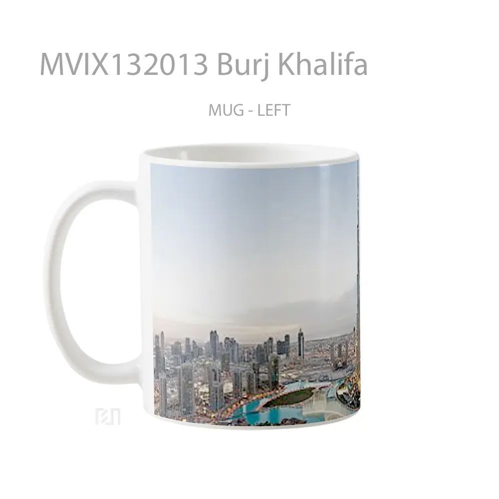 Mug Burj Khalifa Gelas Keramik Unik - All-side / Desain