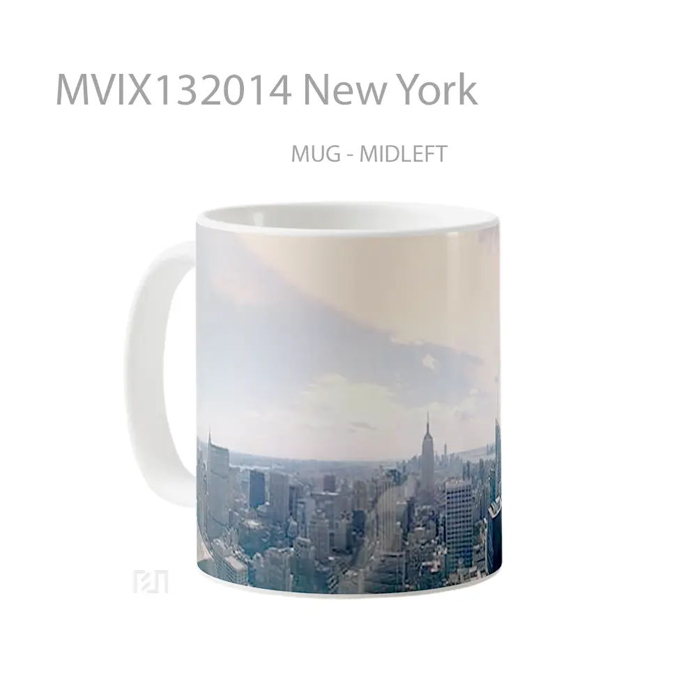 Mug New York Gelas Keramik Unik - All-side / Desain