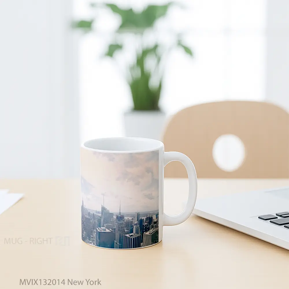 Mug New York Gelas Keramik Unik - All-side / Desain