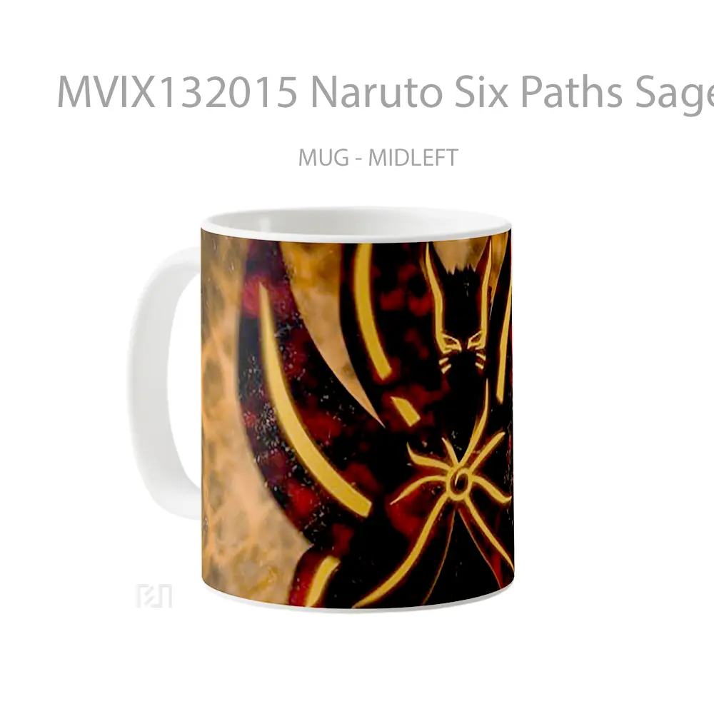 Mug Naruto Six Paths Sage Mode V2 Cangkir Anime - All-side / Desain