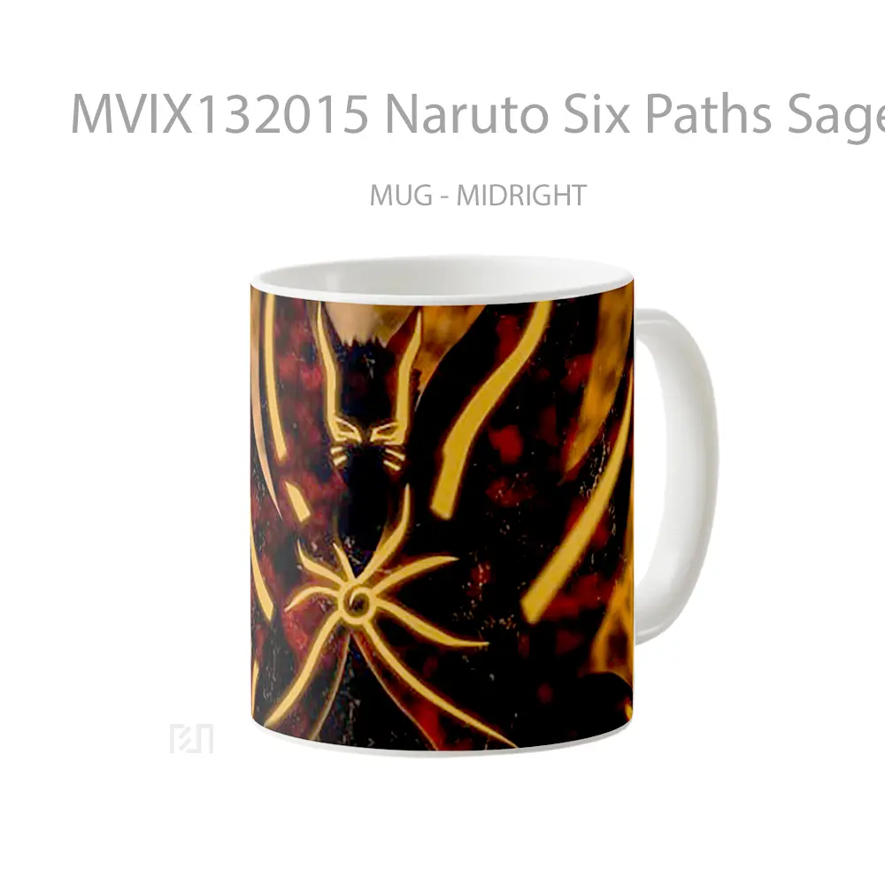 Mug Naruto Six Paths Sage Mode V2 Cangkir Anime - All-side / Desain