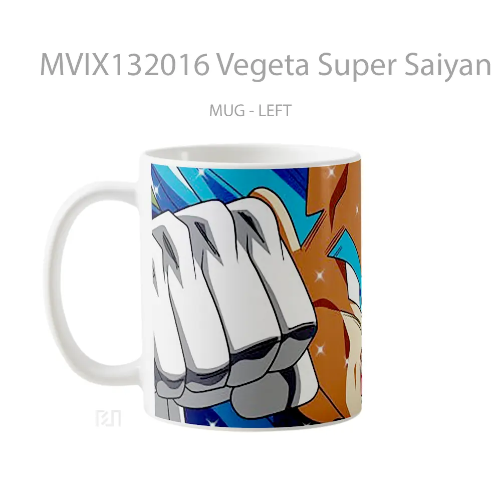 Mug Vegeta Super Saiyan Blue Gelas Keramik Unik - All-side / Desain