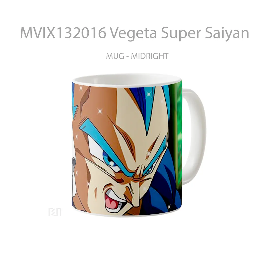 Mug Vegeta Super Saiyan Blue Gelas Keramik Unik - All-side / Desain