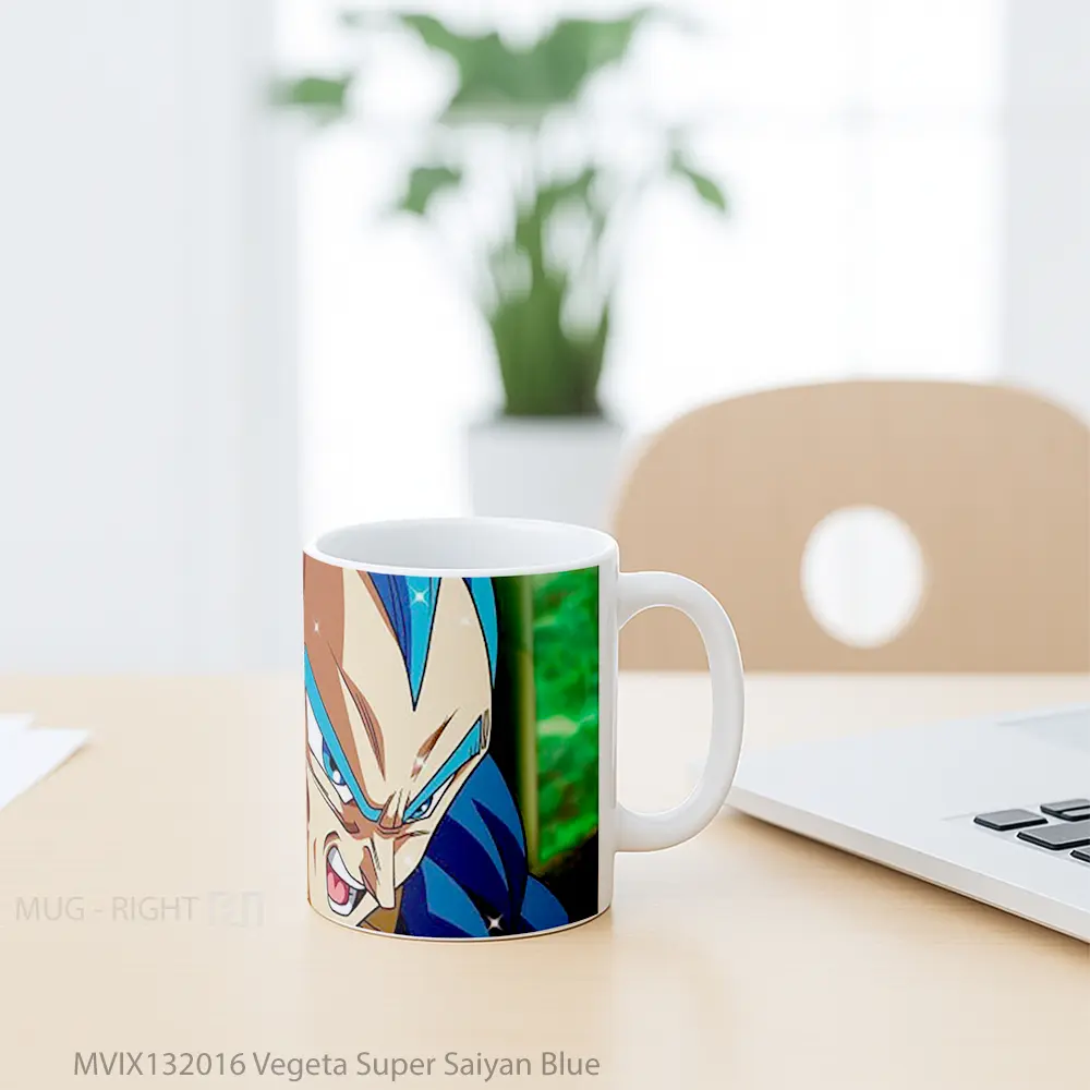 Mug Vegeta Super Saiyan Blue Gelas Keramik Unik - All-side / Desain
