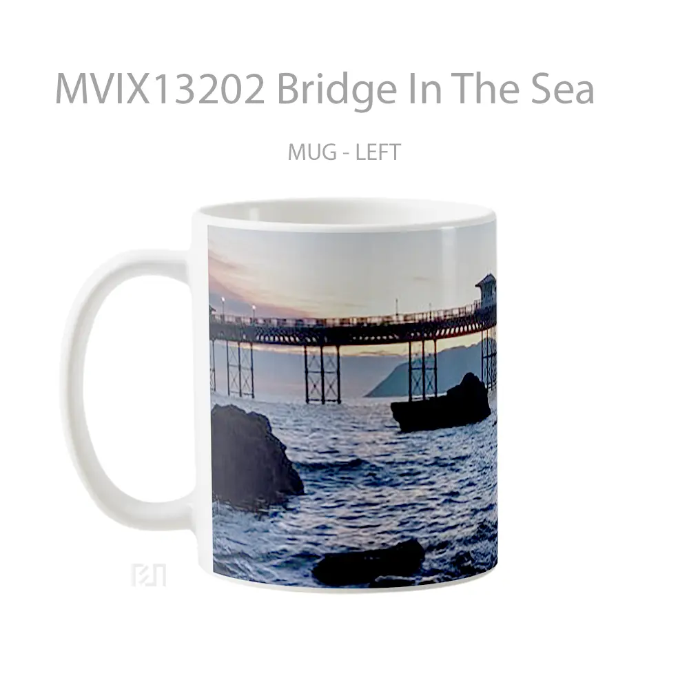 Mug Bridge In The Sea Gelas Pemandangan Alam - All-side / Desain
