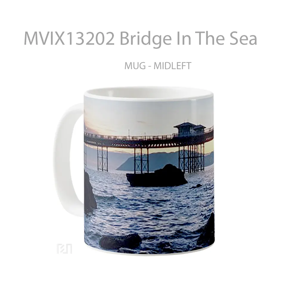 Mug Bridge In The Sea Gelas Pemandangan Alam - All-side / Desain