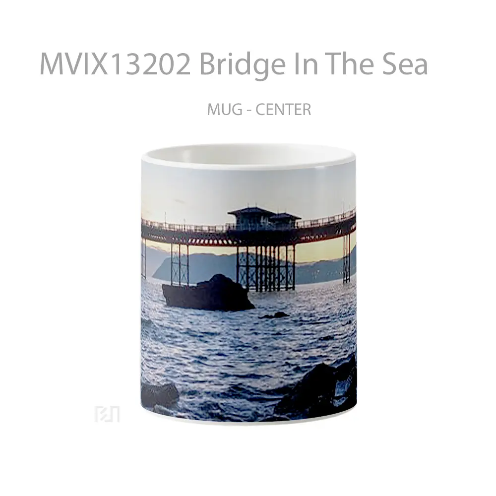 Mug Bridge In The Sea Gelas Pemandangan Alam