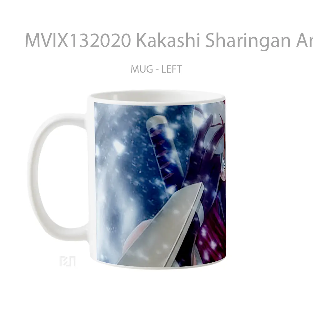 Mug Kakashi Sharingan Anbu Ninja Mask Gelas Keramik Unik - All-side / Desain